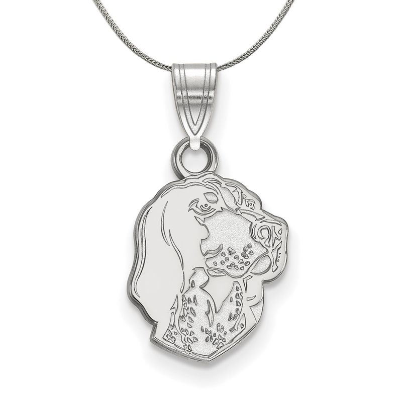 Sterling Silver U. Of Tennessee Small Logo Pendant Necklace - 18 Inch